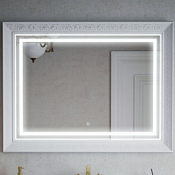 Corozo Зеркало Классика 120x80 белое – фотография-2